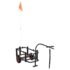 vidaXL Fishing Trolley Black Steel - Image 3