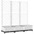 vidaXL Garden Planter with Trellis White 120x40x121.5 cm PP - Image 2