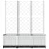vidaXL Garden Planter with Trellis White 120x40x136 cm PP - Image 4