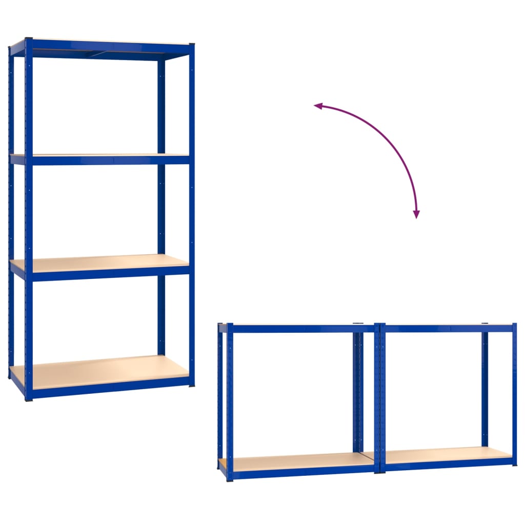 8720845674038_g_en_hd_7 vidaXL 4-Layer Shelves 3 pcs Blue Steel&Engineered Wood - Image 10