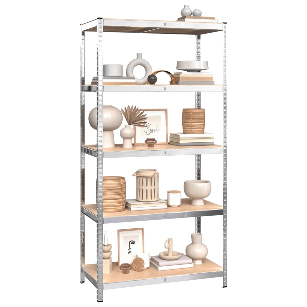 8720845674380_g_en_hd_1 vidaXL 5-Layer Shelves 4 pcs Silver Steel and Engineered Wood - Image 3