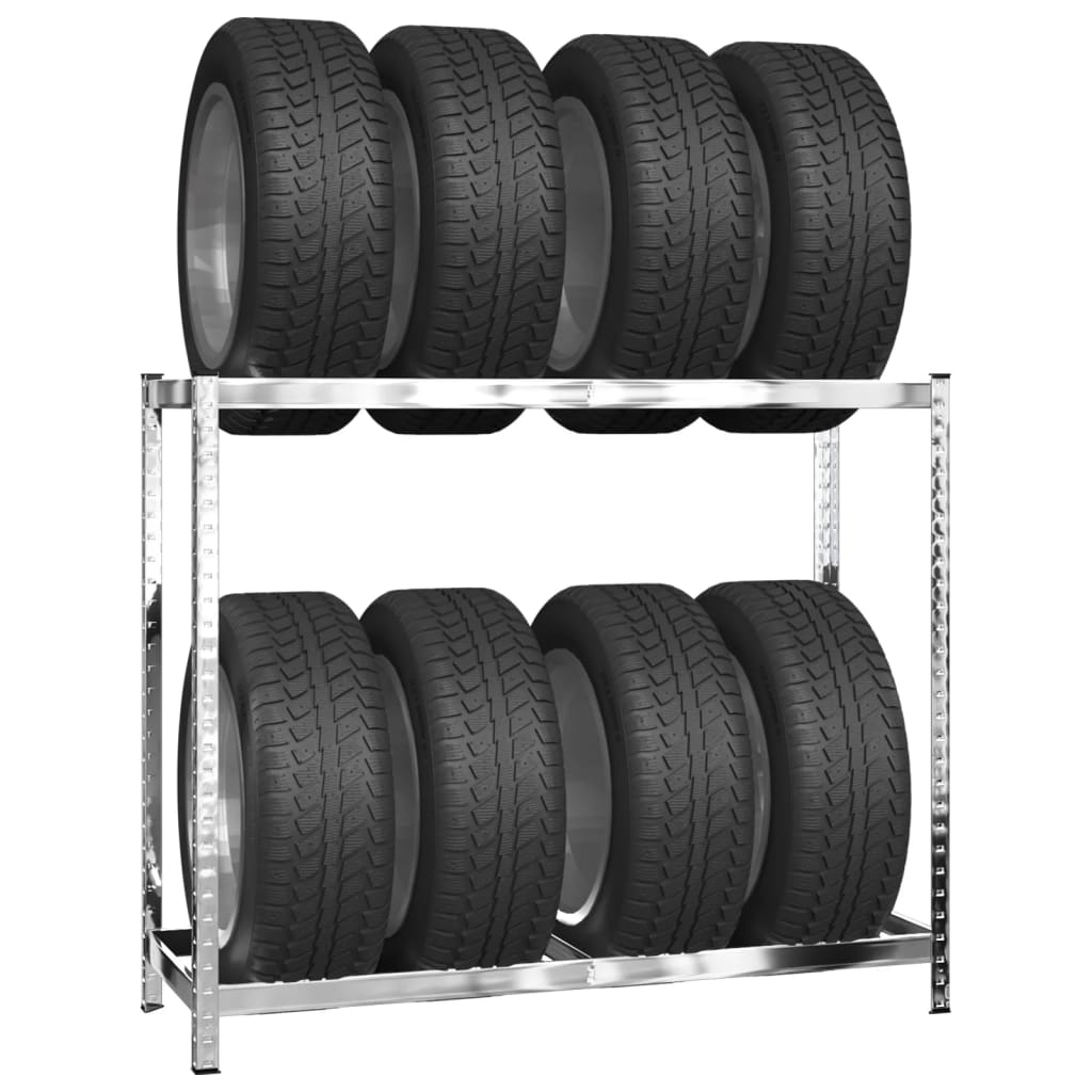 8720845674953_g_en_hd_1 vidaXL 2-Layer Tire Racks 4 pcs Silver 110x40x110 cm Steel - Image 3