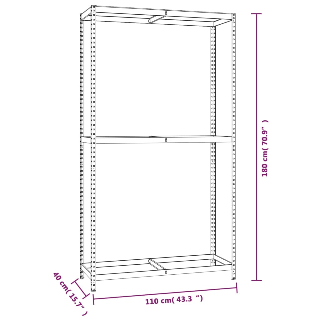 8720845674960_g_en_hd_7 vidaXL 2-Layer Tire Racks 3 pcs Silver 110x40x180 cm Steel - Image 9