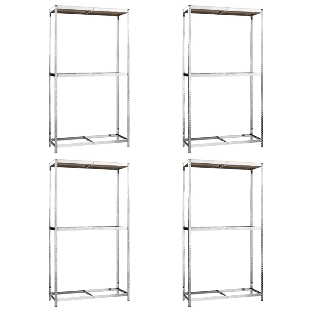 8720845674977_a_en_hd_1 vidaXL 2-Layer Tire Racks 4 pcs Silver 110x40x180 cm Steel - Image 2