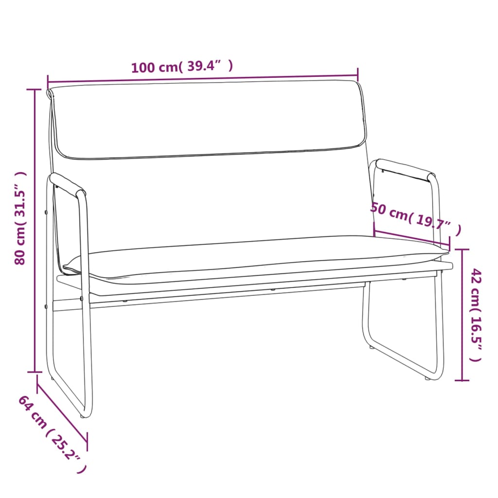 8720845675738_g_en_hd_6 vidaXL Bench Cream 100x64x80 cm Faux Leather - Image 8