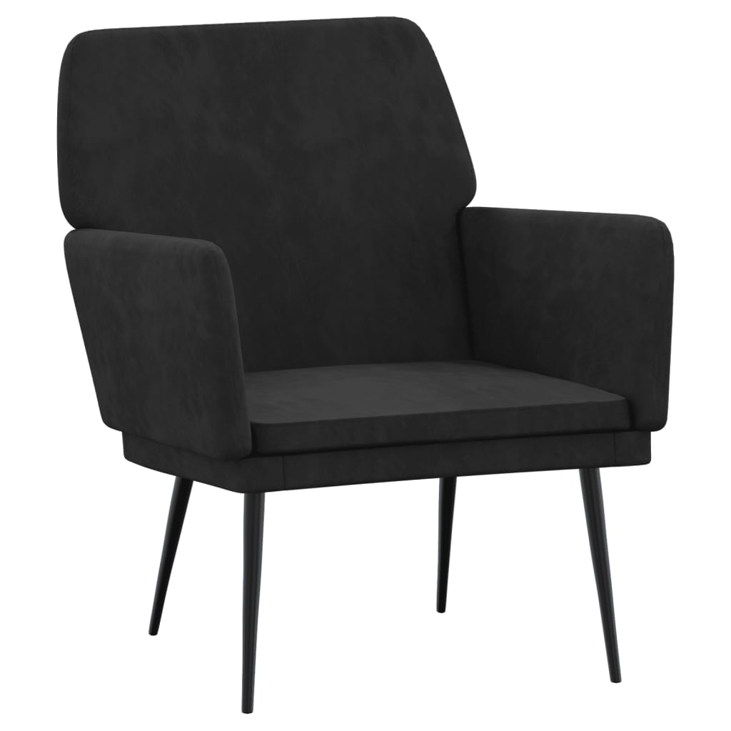 8720845675837_a_en_hd_1 vidaXL Armchair Black 62x79x79 cm Velvet - Image 2