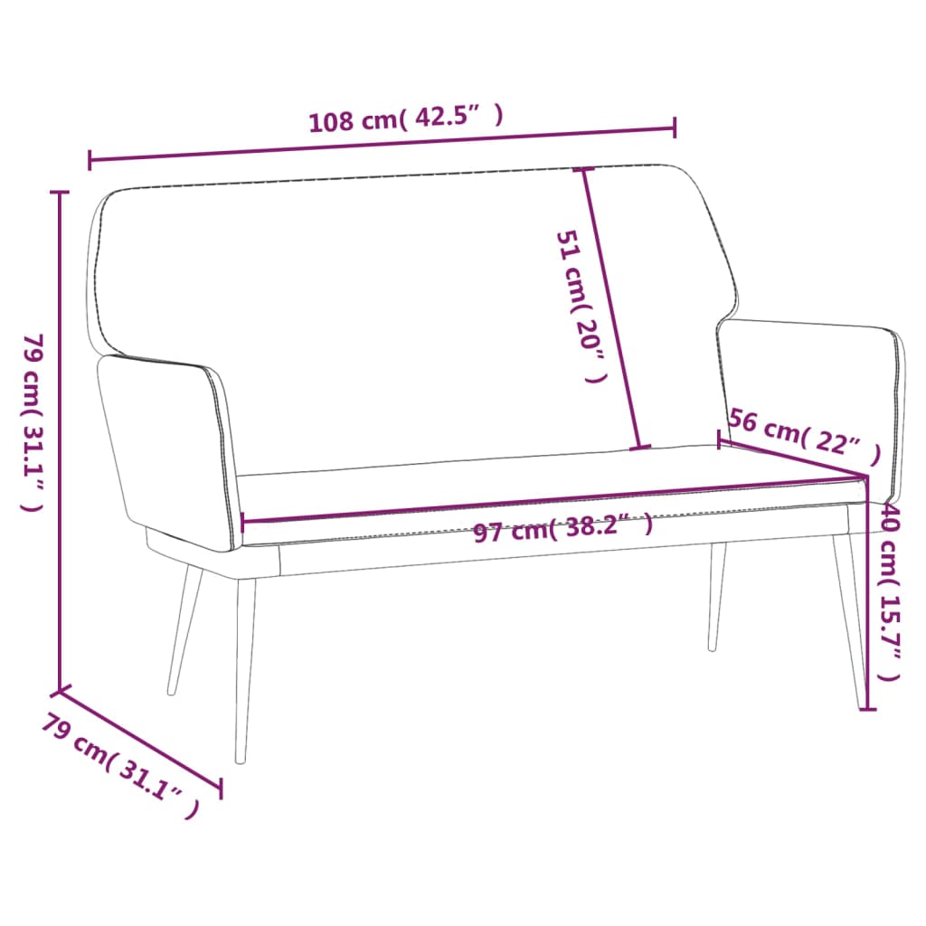 8720845675936_g_en_hd_6 vidaXL Bench Black 108x79x79 cm Velvet - Image 8