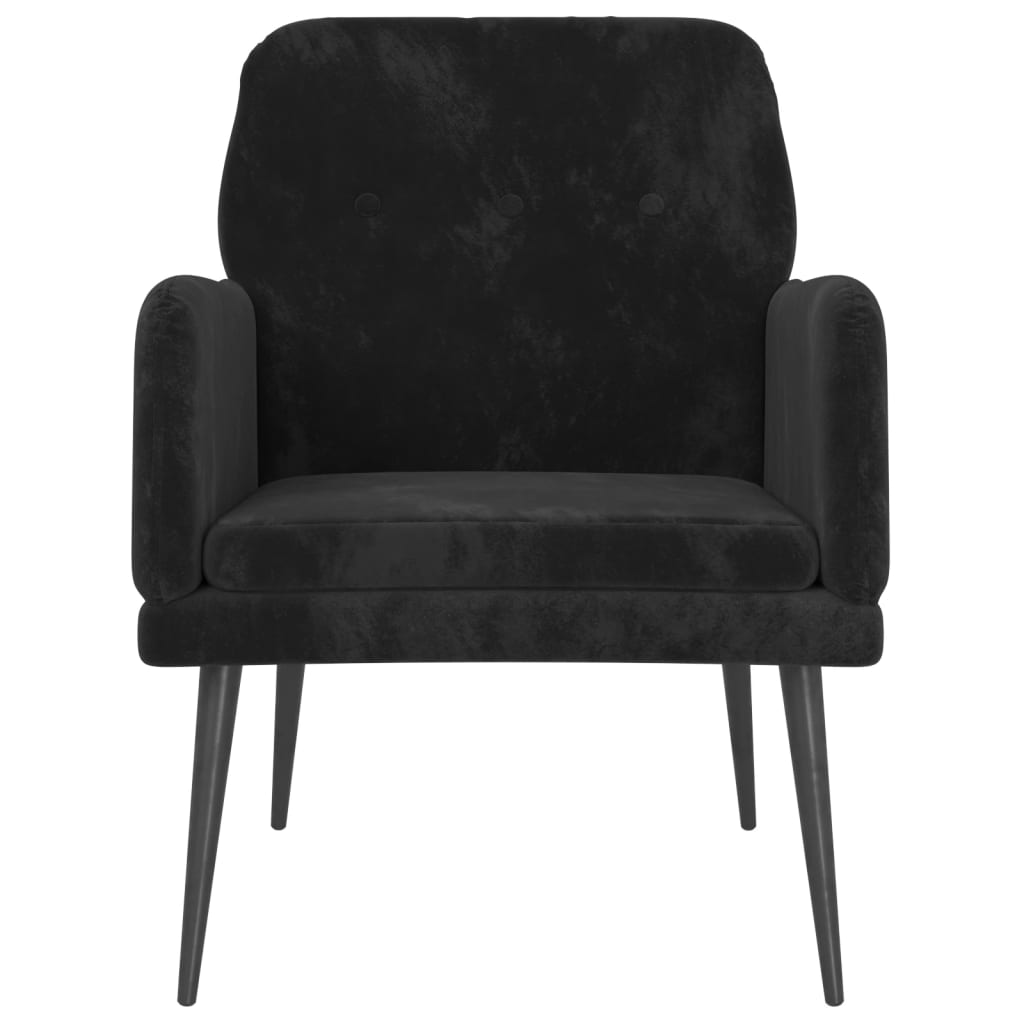 8720845676155_g_en_hd_1 vidaXL Armchair Black 62x79x79 cm Velvet - Image 3