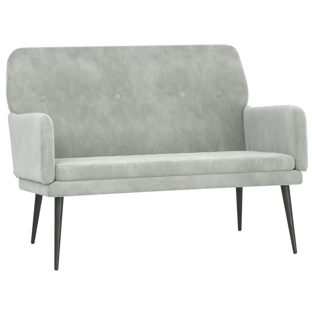 8720845676209_a_en_hd_1 vidaXL Bench Light Grey 108x79x79 cm Velvet - Image 2