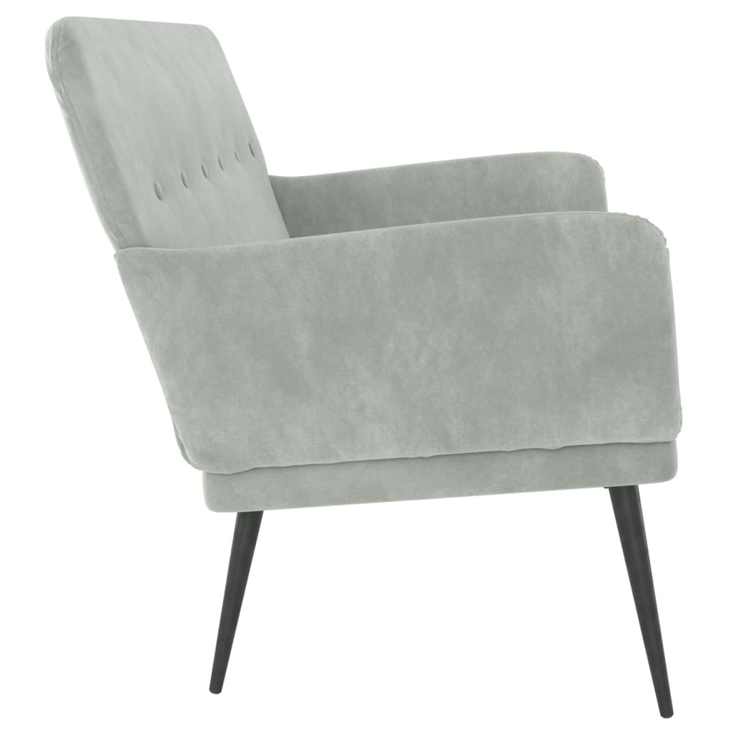 8720845676209_g_en_hd_2 vidaXL Bench Light Grey 108x79x79 cm Velvet - Image 4