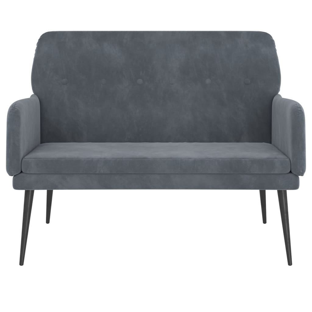 8720845676216_g_en_hd_1 vidaXL Bench Dark Grey 108x79x79 cm Velvet - Image 3