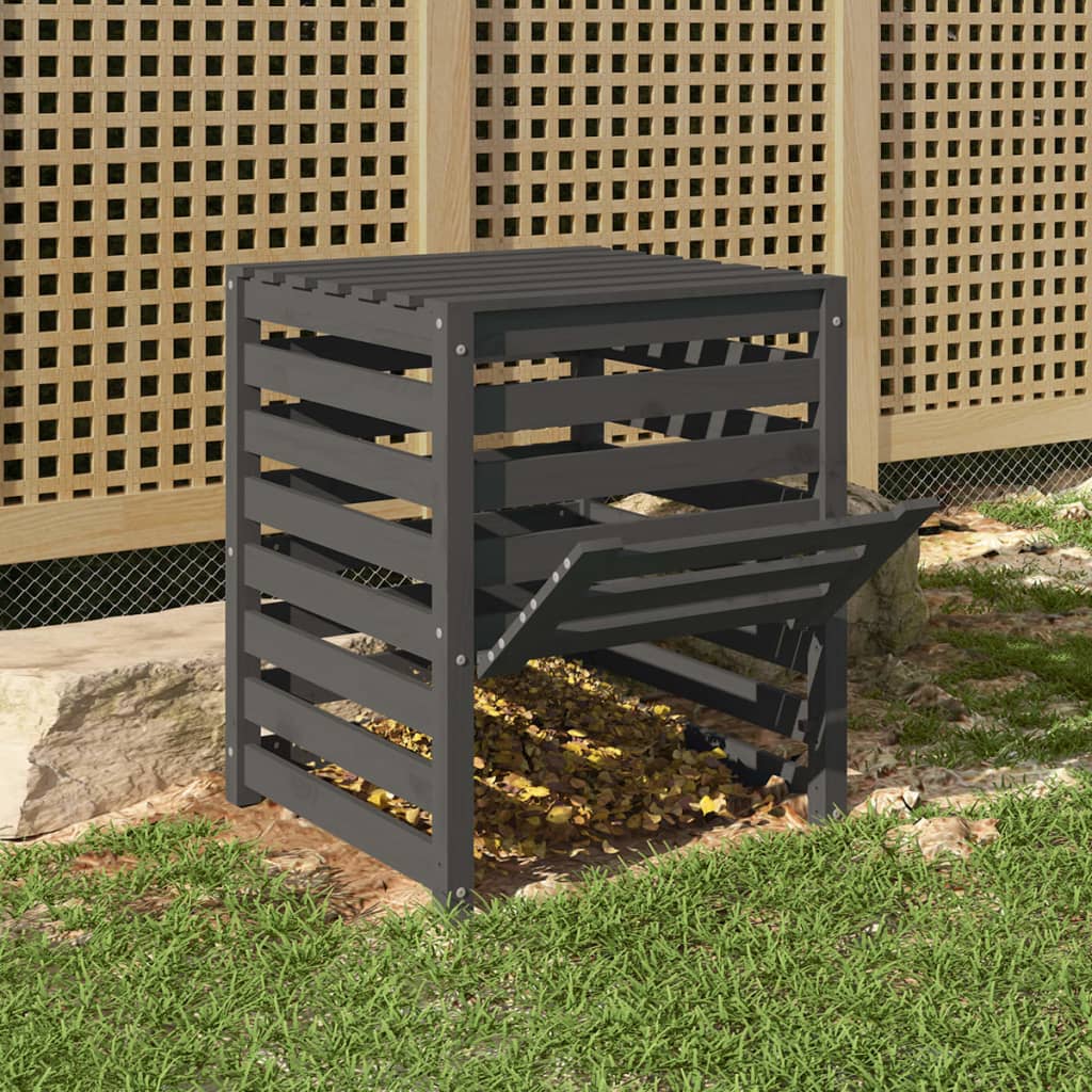 8720845677763_g_en_hd_1 vidaXL Composter Grey 63.5x63.5x77.5 cm Solid Wood Pine - Image 3