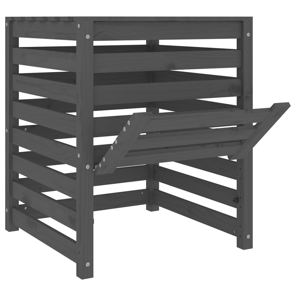 8720845677763_g_en_hd_4 vidaXL Composter Grey 63.5x63.5x77.5 cm Solid Wood Pine - Image 6