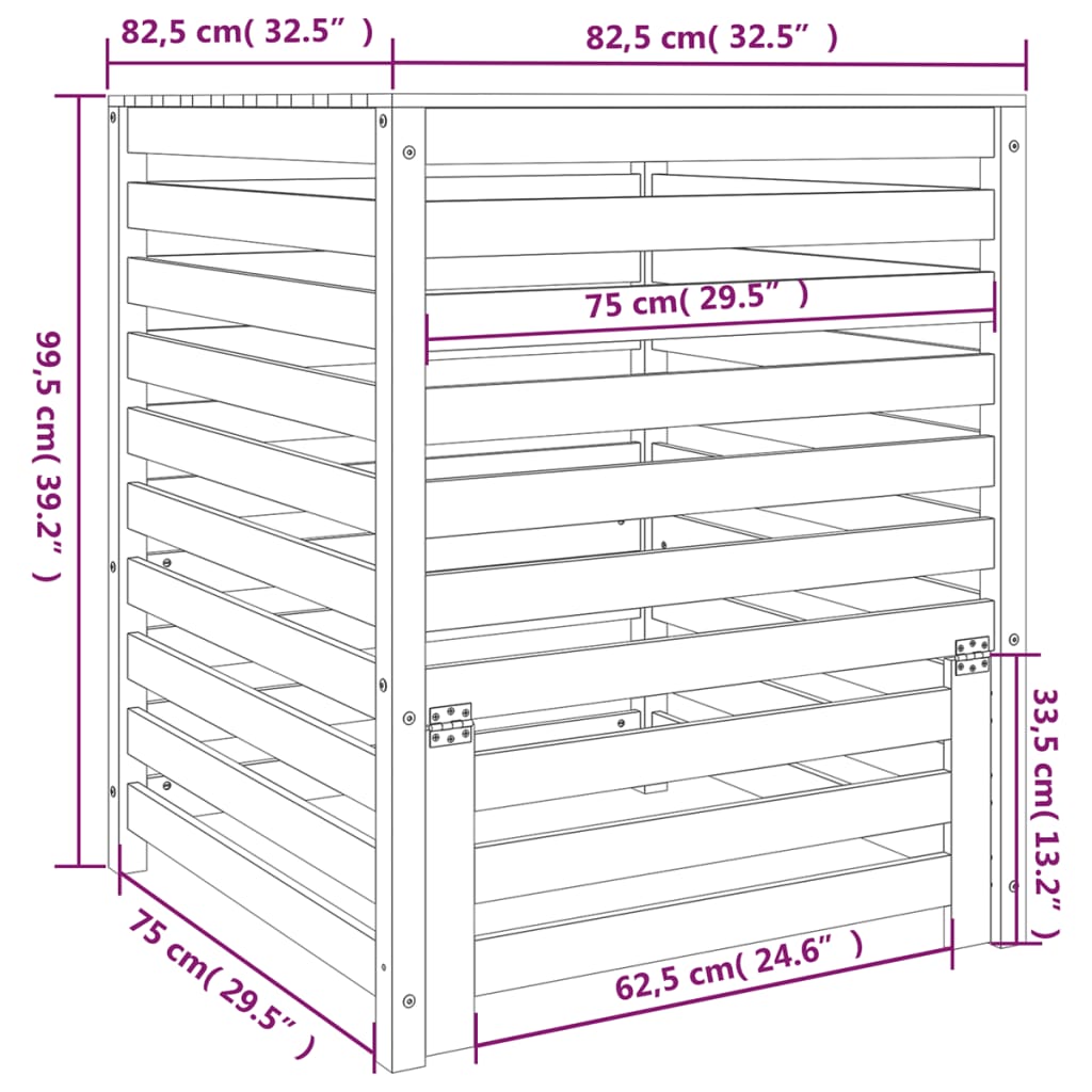 8720845677817_g_en_hd_8 vidaXL Composter White 82.5x82.5x99.5 cm Solid Wood Pine - Image 10