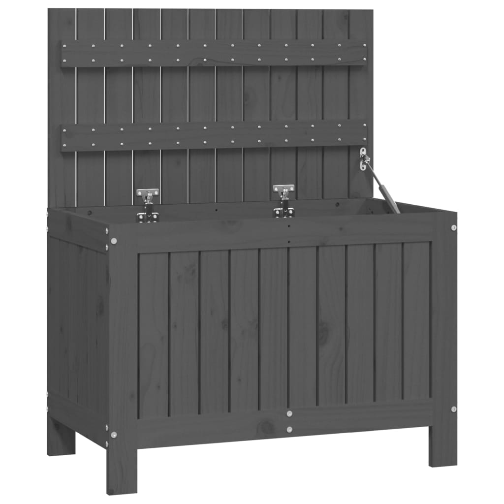 8720845677886_a_en_hd_1 vidaXL Garden Storage Box Grey 76x42.5x54 cm Solid Wood Pine - Image 2