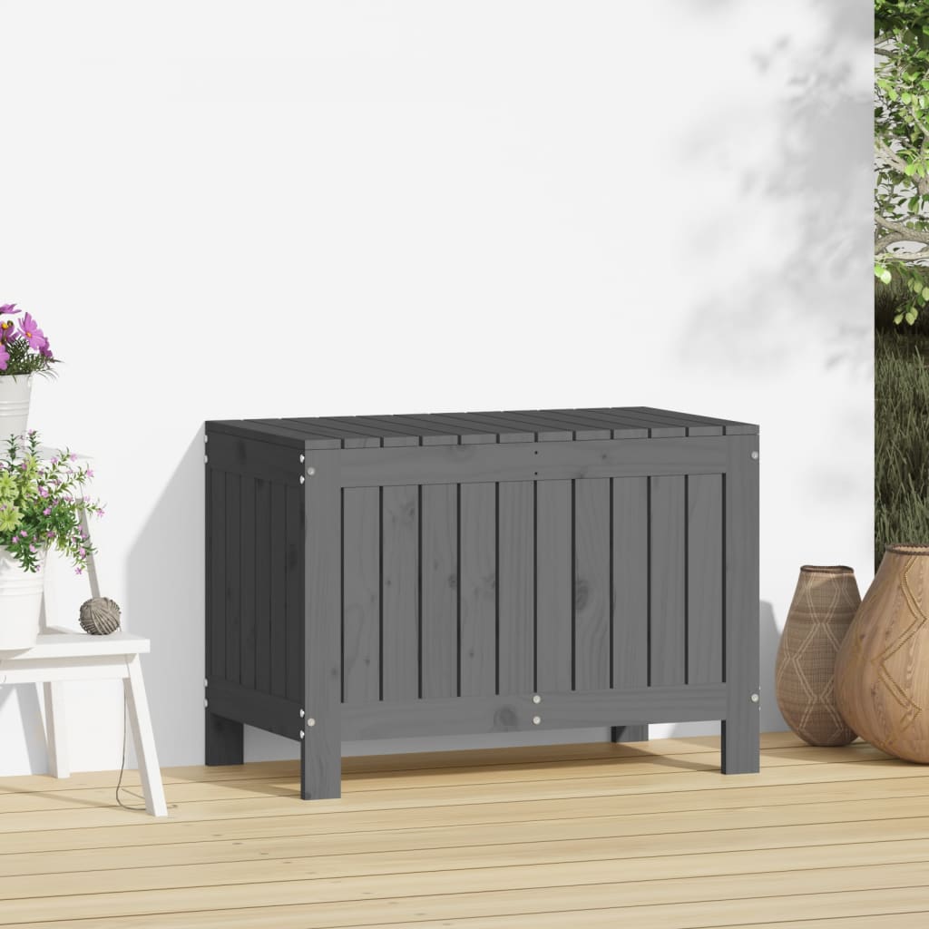 8720845677886_g_en_hd_1 vidaXL Garden Storage Box Grey 76x42.5x54 cm Solid Wood Pine - Image 3