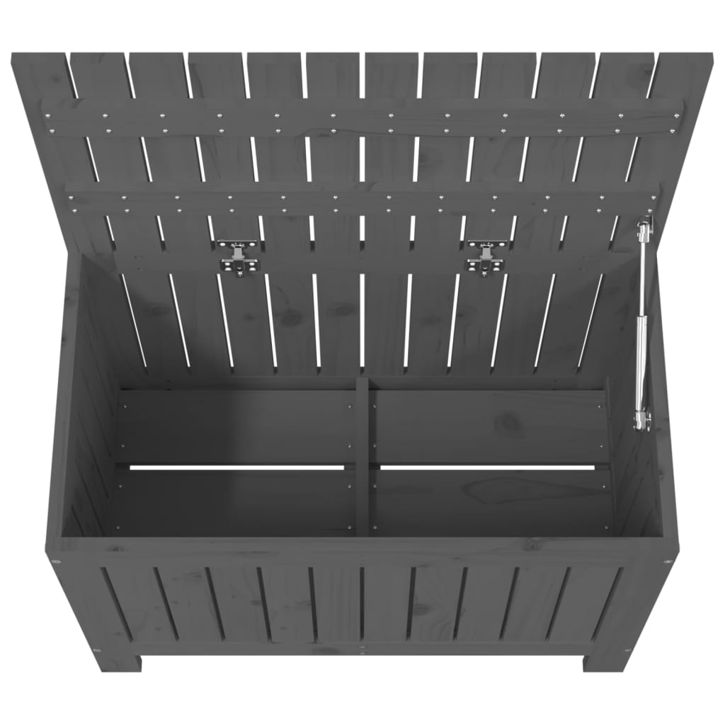 8720845677886_g_en_hd_6 vidaXL Garden Storage Box Grey 76x42.5x54 cm Solid Wood Pine - Image 8