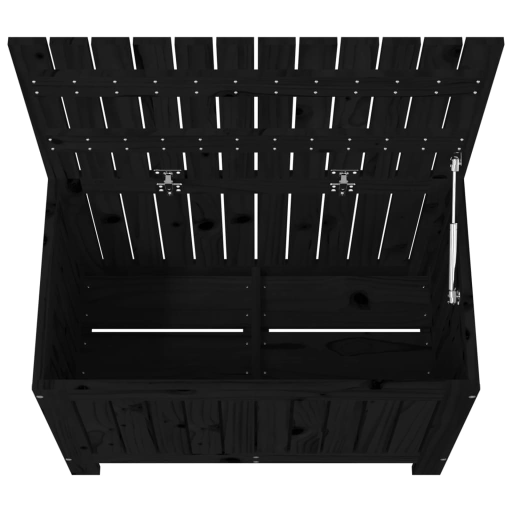 8720845677909_g_en_hd_6 vidaXL Garden Storage Box Black 76x42.5x54 cm Solid Wood Pine - Image 8