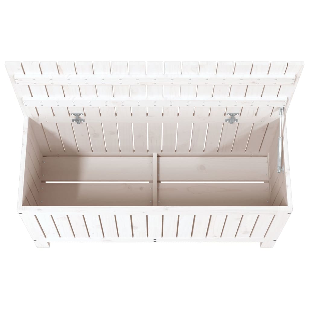 8720845677923_g_en_hd_6 vidaXL Garden Storage Box White 108x42.5x54 cm Solid Wood Pine - Image 8
