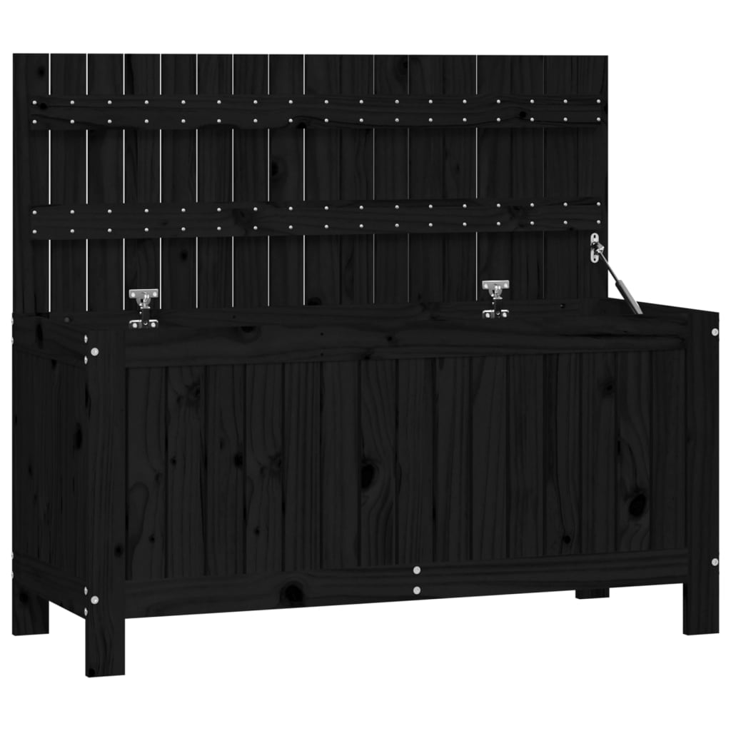 8720845677954_a_en_hd_1 vidaXL Garden Storage Box Black 108x42.5x54 cm Solid Wood Pine - Image 2