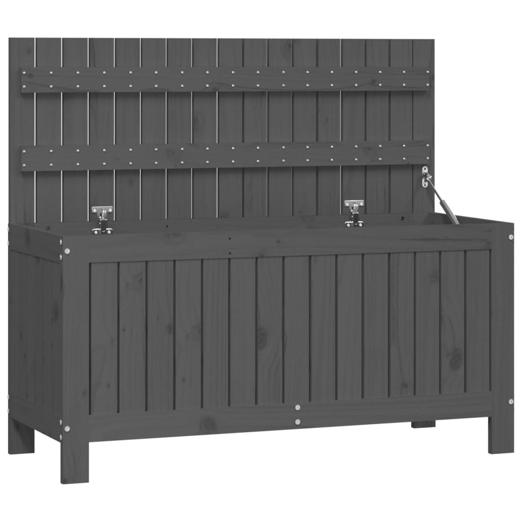 8720845677985_a_en_hd_1 vidaXL Garden Storage Box Grey 115x49x60 cm Solid Wood Pine - Image 2
