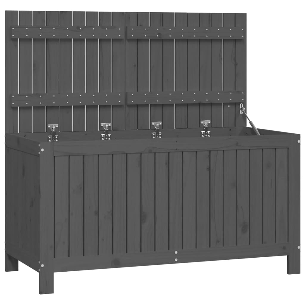 8720845678036_a_en_hd_1 vidaXL Garden Storage Box Grey 121x55x64 cm Solid Wood Pine - Image 2