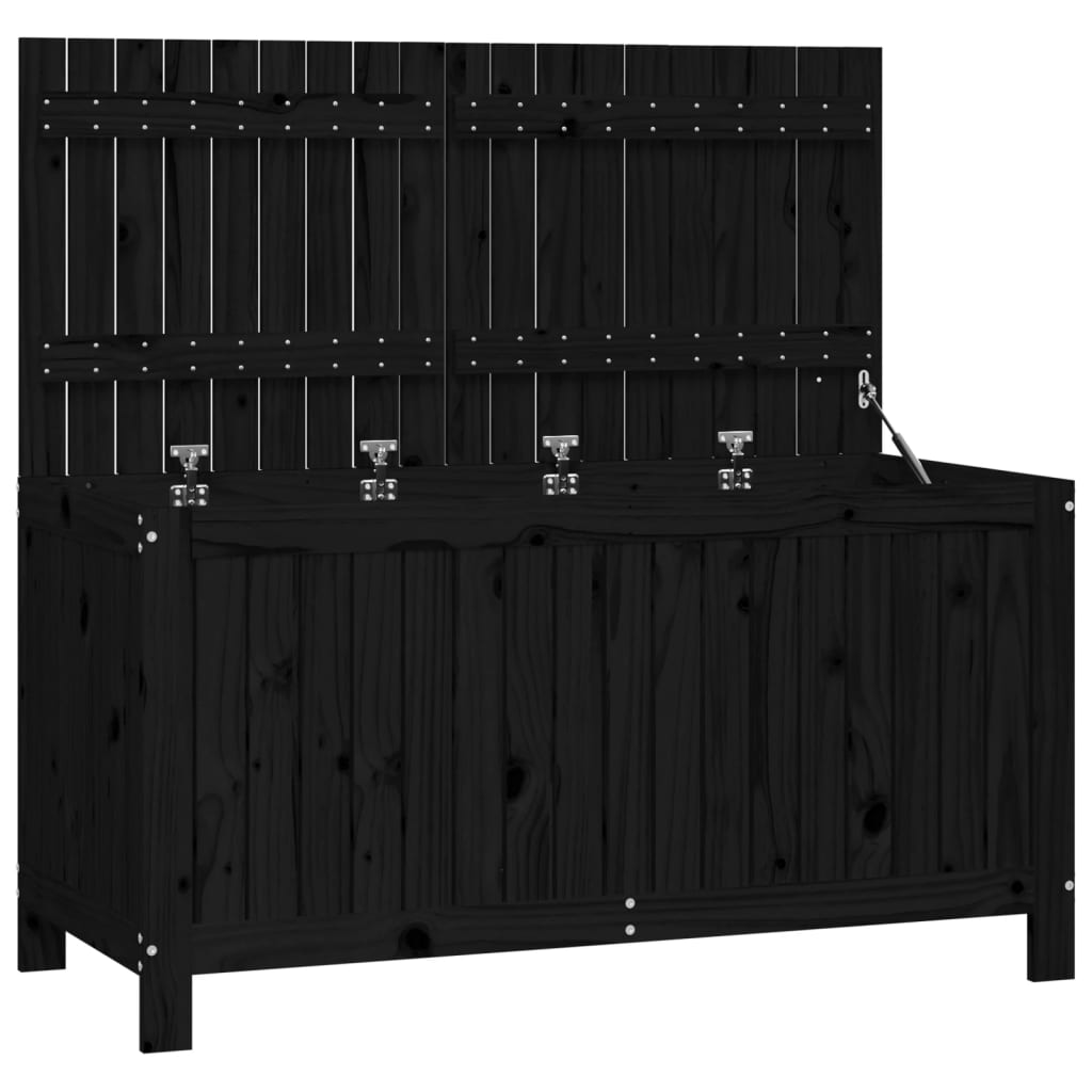 8720845678050_a_en_hd_1 vidaXL Garden Storage Box Black 121x55x64 cm Solid Wood Pine - Image 2