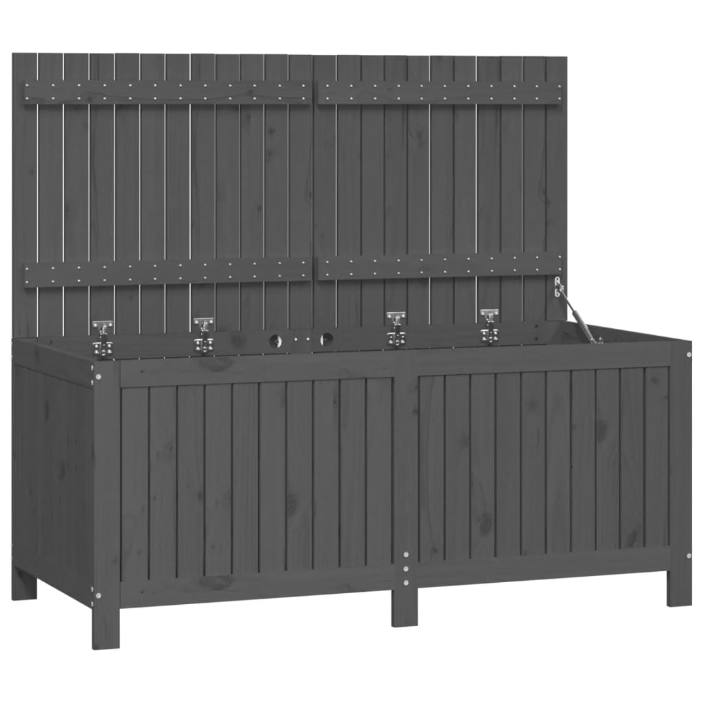 8720845678081_a_en_hd_1 vidaXL Garden Storage Box Grey 147x68x64 cm Solid Wood Pine - Image 2