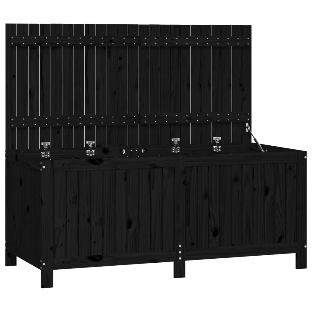 8720845678104_a_en_hd_1 vidaXL Garden Storage Box Black 147x68x64 cm Solid Wood Pine - Image 2