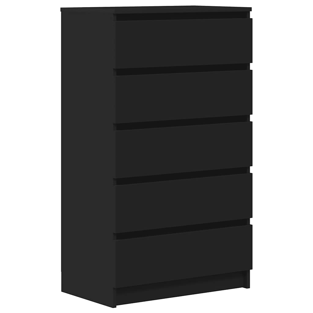 8720845679248_a_en_hd_1 vidaXL Drawer Cabinet Black 60x36x103 cm Engineered Wood - Image 2