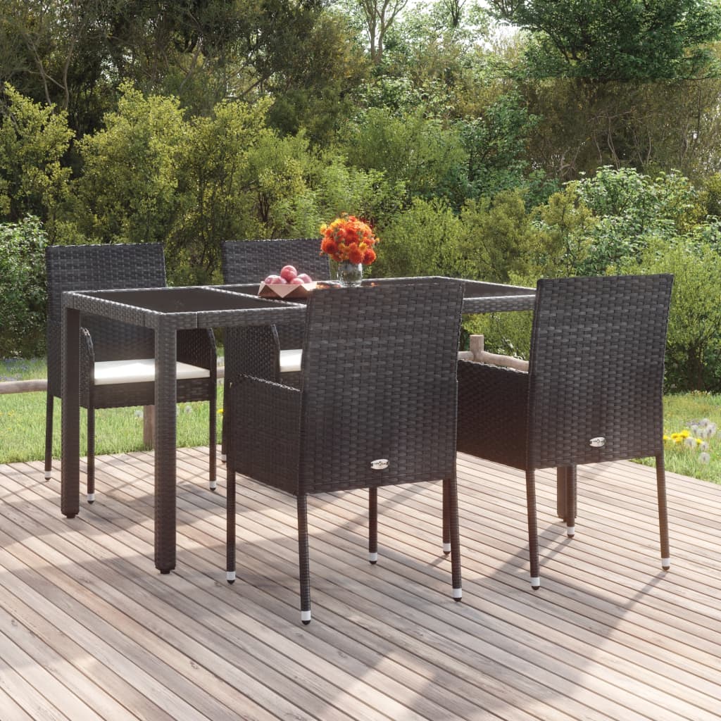 8720845679491_m_en_hd_1 vidaXL Garden Chairs with Cushions 4 pcs Poly Rattan Black - Image 1