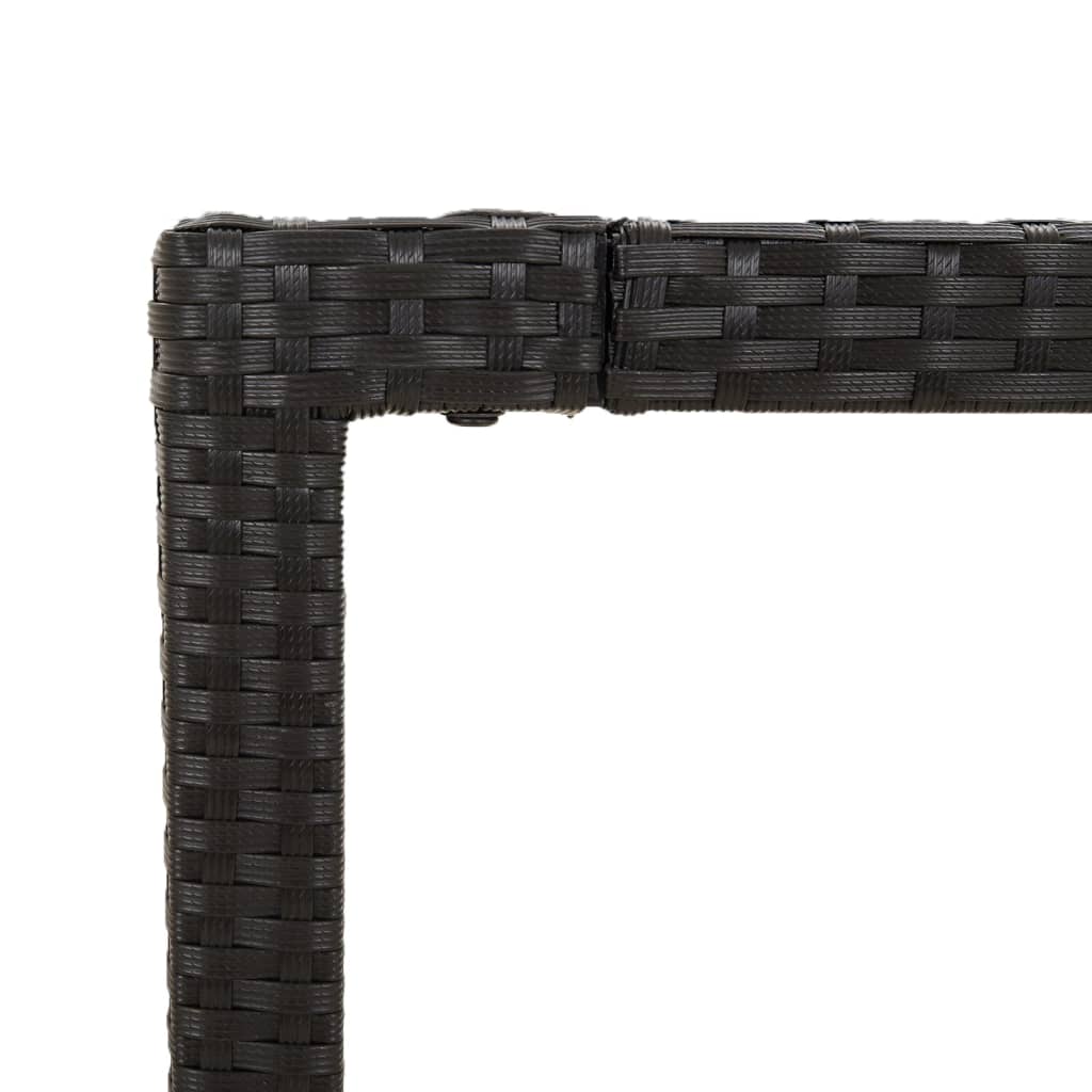 8720845679613_g_en_hd_4 vidaXL Garden Table with Glass Top Black 150x90x75 cm Poly Rattan - Image 6