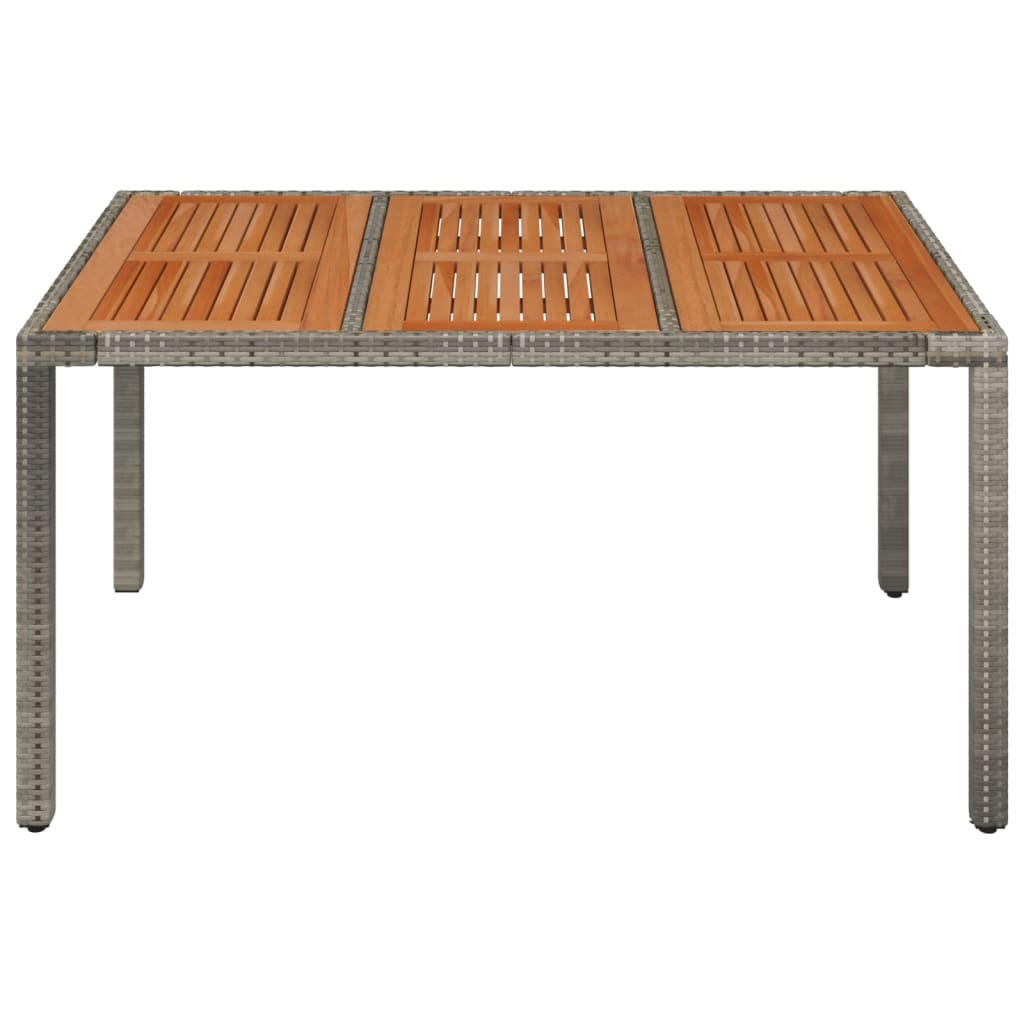 8720845679644_g_en_hd_1 vidaXL Garden Table with Wooden Top Grey 150x90x75 cm Poly Rattan - Image 3