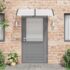 vidaXL Door Canopy Black 150x100 cm Polycarbonate - Image 3