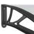 vidaXL Door Canopy Black 150x100 cm Polycarbonate - Image 6