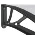 vidaXL Door Canopy Black 300x100 cm Polycarbonate - Image 6