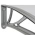 vidaXL Door Canopy Grey 150x100 cm Polycarbonate - Image 6