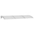 vidaXL Door Canopy Grey 300x100 cm Polycarbonate - Image 2