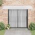 vidaXL Door Canopy Grey 300x100 cm Polycarbonate - Image 3