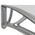 vidaXL Door Canopy Grey 300x100 cm Polycarbonate - Image 6