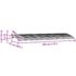 vidaXL Door Canopy Black 300x100 cm Polycarbonate - Image 7