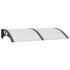 vidaXL Door Canopy Black and Transparent 150x75 cm Polycarbonate - Image 2
