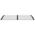 vidaXL Door Canopy Black and Transparent 150x75 cm Polycarbonate - Image 4