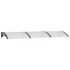 vidaXL Door Canopy Black and Transparent 300x75 cm Polycarbonate - Image 2