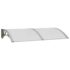 vidaXL Door Canopy Grey 150x75 cm Polycarbonate - Image 2