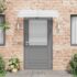 vidaXL Door Canopy Grey 150x75 cm Polycarbonate - Image 3