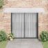 vidaXL Door Canopy Grey 300x80 cm Polycarbonate - Image 3