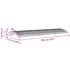 vidaXL Door Canopy Grey 300x80 cm Polycarbonate - Image 7
