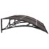 vidaXL Door Canopy Black 150x75 cm Polycarbonate - Image 5
