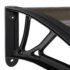 vidaXL Door Canopy Black 150x75 cm Polycarbonate - Image 6